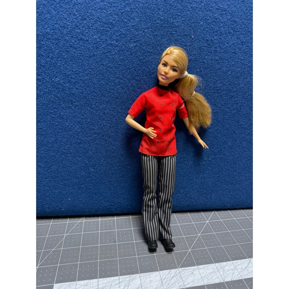 Mattel DHB22 Barbie Careers Chef Doll Missing Hat